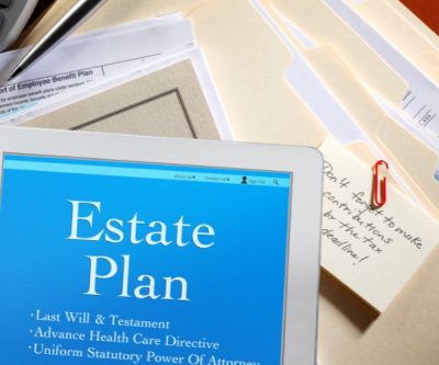 estate planning documents on ipad